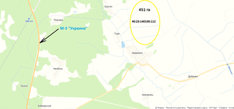 Участок 451 га для сельхоз.бизнеса в Калужской области