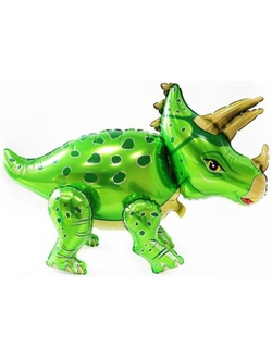 Ходячая Фигура, Динозавр Трицератопс, Зеленый, 91 см