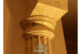 Венецианская штукатурка - колонна под мрамор
