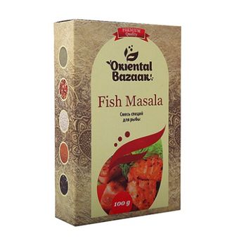 Смесь специй Fish Masala для рыбы Shri Ganga, 100 гр
