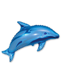 Дельфин голубой 93 см
