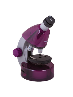 Микроскоп детский LEVENHUK LabZZ M101 Amethyst, 40-640 кратный, монокулярный, 3 объектива, 69033