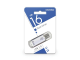Флеш-диск 16 GB, SMARTBUY V-Cut, USB 2.0, металлический корпус, серебристый, SB16GBVC-S 512196