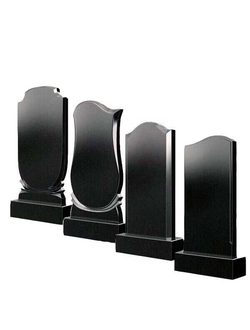 ПАМЯТНИКИ ИЗ ГРАНИТА ГАББРО-ДИАБАЗ  вертикальные 5-ти сторонняя полировка (по кругу)