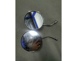 Зеркала (003) М10 металл. (большие круглые хром) короткая стойка