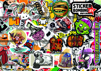 СТИКЕРБУК MINI №1- STICKER BOMBING ALBUM MINI №1