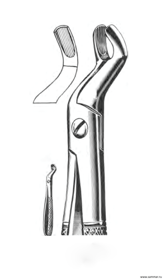 Щипцы стоматологические №67 для третьих моляров верхней челюсти Sammar