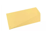 Разделители 110*250мм картон желтые 100шт., FO23139