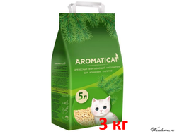 Древесный впитывающий наполнитель Aromaticat 5 л 3 кг