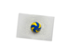Объемная наклейка на автомобиль "Мяч волейбольный" (синий)