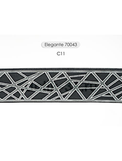 Арт. 70043, серия Elegante. Жаккардовая тесьма с футуристическим дизайном