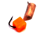 Мормышка вольфрамовая Гвоздик оранж. кубик №13 вес.0.56gr.12mm. d-2.5mm,