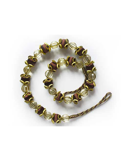 Подхват «Ажурный, с бусинкой»