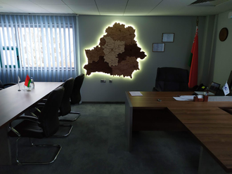 Карта Беларуси тонированная