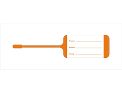 ОРАНЖЕВЫЕ БИРКИ ДЛЯ КЛЮЧЕЙ (односторонняя печать 1+0)