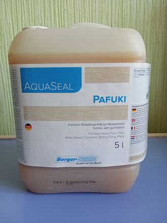 Раствор для приготовления шпатлевки на водной основе Berger Aqua-Seal Pafuki, канистра 5л.