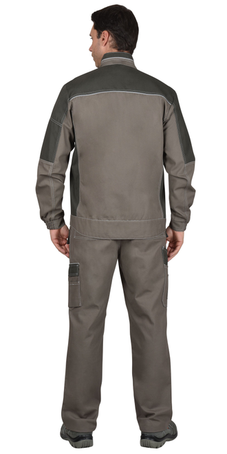 Костюм "СИРИУС-Токио" куртка, п/к т. песочный с хаки 100%х/б пл. 265 г/кв.м