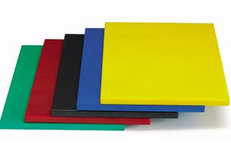 Доска разделочная пластик 600/400/20 mm желтая, зеленая, красная