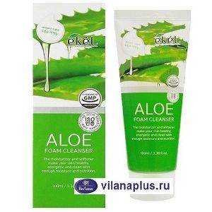 EKEL Пенка для умывания с экстрактом Алоэ Ekel Aloe Foam Cleanser, 100 г. 653403