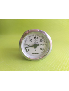 Термометр капиллярный PAKKENS Ø60мм, диапазон температур от 0 до 300°С, длина капилляра 1метр Артикул: ST-0568