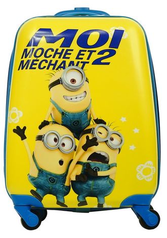 Детский чемодан на 4 колесах Миньоны / Minions (3 миньона)