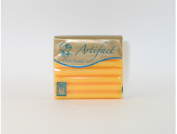 полимерная глина "Артефакт", цвет-шифон манго (полупрозрачный), брус 50 гр.