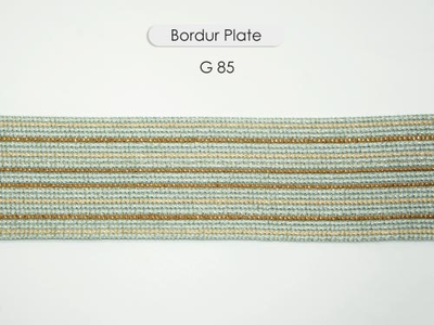 Арт. Plate, серия Majestic. Бордюр декоративный для штор с люрексом