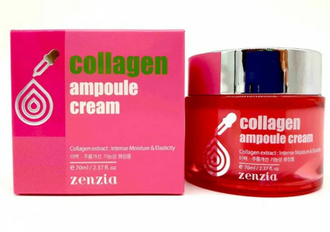 Крем для лица с Коллагеном Collagen Ampoule Cream Jigott Zenzia, 70 мл. 030386