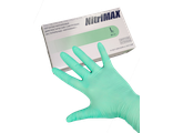 Перчатки нитриловые NITRIMAX (50 пар) зеленые р.S и М