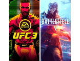 Набор UFC 3 + Battlefield V  (цифр версия PS4 напрокат) RUS 1-2 игрока