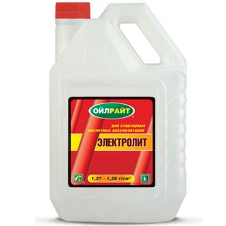 Электролит 1.28 г/см.куб 5л. OILRIGHT