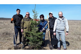  Посадка сада Памяти в с Альвидино 