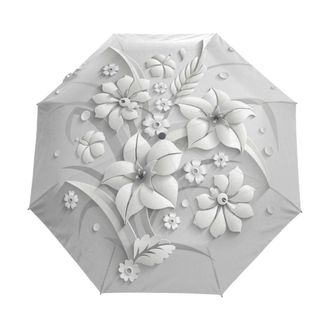 3D зонт, зонтик, объёмный, umbrella, цветы, красивый, от дождя, rain, Guarda Chuva, автоматический