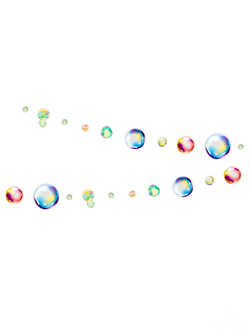 Гирлянда нить пузыри цветные