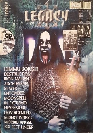 Legacy Magazine Issue 26 Dimmu Borgir Cover, Немецкие журналы в Москве, Intpressshop, Intpress