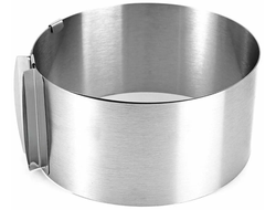 Раздвижное кольцо для выпечки, диаметр 16-30 см, ВЫСОТА 15 см