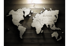 Карта мира, 2 слоя