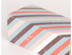 Коробка для макаронс БОЛЬШАЯ, 30*6*5 см, Винтаж