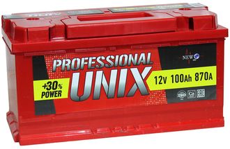 Аккумулятор Unix Professional 100 Ач о/п