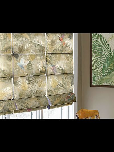 Интерьерная ткань для римских штор натуральная с фотопечатью