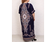 Женское платье-халат  большого размера  Арт. 1324-1884 (цвет синий) Размеры 62-76