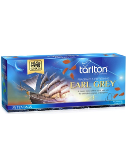 Чай Tarlton чёрный с добавками "Эрл Грей", 25 х 2 гр., карт./пач.