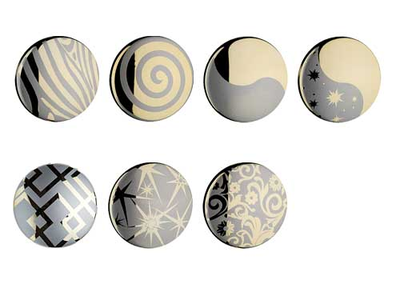 "Круг с рисунком", 45 мм. Серия "Алди"