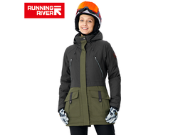 Куртка зимняя женская Running River сноубордическая, арт 8010 зеленый