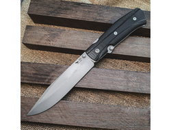 Складной нож Wild West (сталь Bohler K110, черный G10 - рельеф)