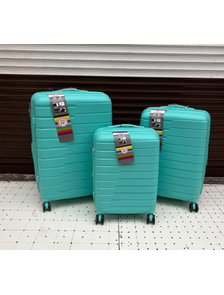 Комплект из 3х чемоданов Impreza Shift Полипропилен S,M,L Мятный