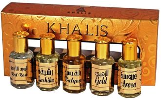 Khalis Gold / Кхалис Голд (5 флаконов по 12 мл) набор духов