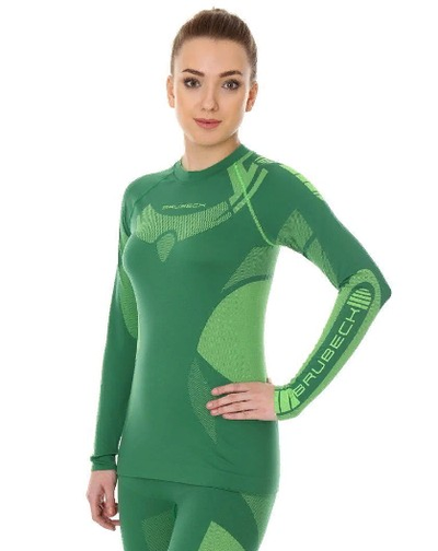Комплект термобелья женский Brubeck DRY зеленый
