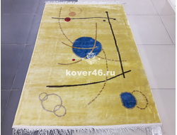 КОВЕР РУЧНОЙ РАБОТЫ VISCOSE TJ-010 YELLOW / 1.24*1.7 м