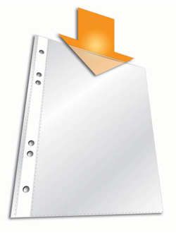 Папка-карман Durable 2650-19 прозрачный А5 вертикальный 65мкм (упак.:25шт)
